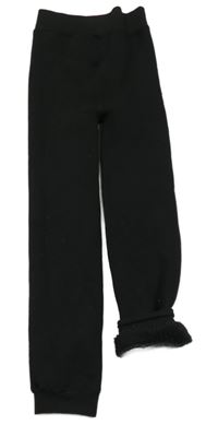 Černé zateplené punčocháčové legíny 