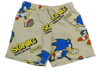 Pískové teplákové kraťasy se Sonicem H&M