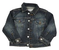 Tmavomodrá riflová bunda 