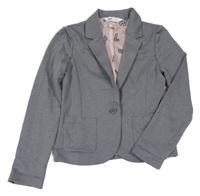 Šedé crop teplákové sako H&M