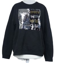 Dámská černá mikina s obrázkem z flitrů - Harry Potter Primark