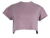 Dámské starorůžové crop tričko MissGuided 