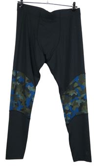 Dámské černo-army sportovní legíny M&S