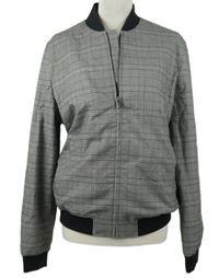 Pánský šedo-černý kostkovaný bomber Taylor&Wright 