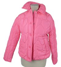 Dásmká neonově růžová prošívaná šusťáková zimní bunda Savida 