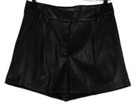 Dámské černé koženkové kraťasy Primark 