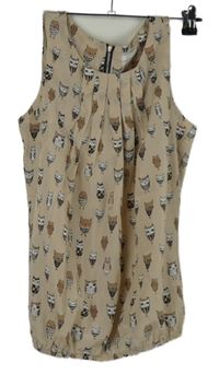 Dámská pudrová halenka se sovičkami Jennifer Taylor 