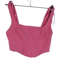 Dámský růžový crop top Stradivarius