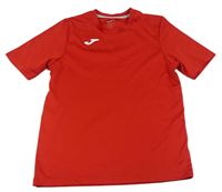 Červené sportovní tričko s písmenem Joma