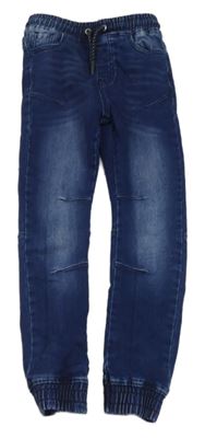 Tmavomodré teplákové cuff rifle Denim Co.