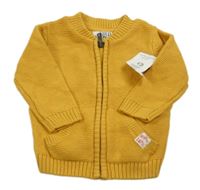 Nové - Žlutý propínací svetr F&F