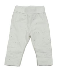 Bílé legíny s puntíky s hvězdami H&M