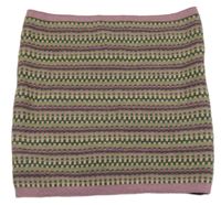 BArevný vzorovaný pletený nákčník