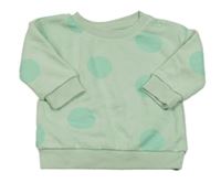 Mentolová mikina s puntíky Primark