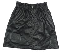 Černá koženková sukně H&M