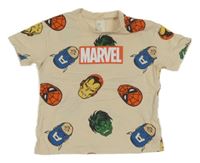 Béžové tričko s Marvel hrdiny H&M