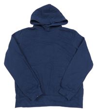 Tmavomodrá mikina s kapucí H&M