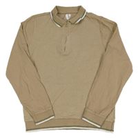 Béžové vzorované polo triko V by Very
