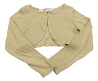 Béžové třpytivé svetrové bolerko H&M
