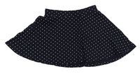 Tmavomodrá bavlněná sukně H&M