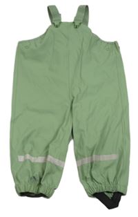 Zelené voděodolné laclové kalhoty H&M