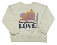 Smetanová mikina s nápisem Zara