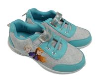 Šedo-modré botasky - Ledové království Disney vel.34