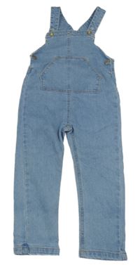 Světlemodré laclové rifle s kapsou 