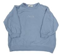 Světlemodrá mikina s nápisem Zara