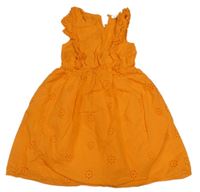 Oranžové madeirové šaty Primark