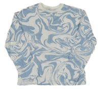 Světlemodro-bílé vzorované triko M&S