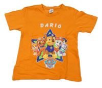 Oranžové tričko s Tlapkovou Patrolou 