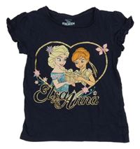 Tmavomodré tričko - Ledové království Disney