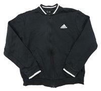 Černá propínací mikina Adidas