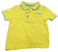 Žluto-modré polo tričko Mini Mode