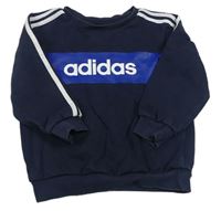 Tmavomodrá mikina s logem Adidas