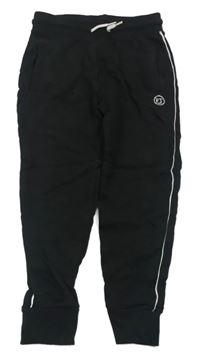 Černé tepláky s proužky Firetrap