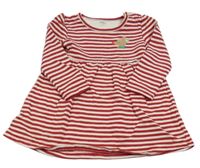 Červeno-bílé pruhované teplákové šaty se srnkou M&S