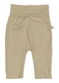 Béžové žebrované kalhoty Shein