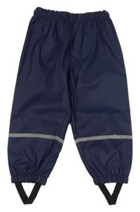 Tmavomodré nepromokavé podšité kalhoty Kiki&Koko