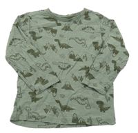 Khaki triko s dinosaury Matalan