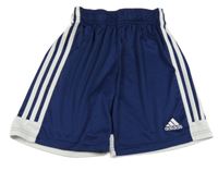 Tmavomodré sportovní kraťasy s logem Adidas