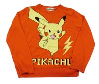 Červený svetr Pikachu 