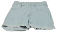 Světlemodré riflové kraťasy H&M