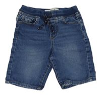 Tmavomodré teplákové riflové kraťasy Denim Co. 