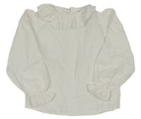 Bílá halenka s volánky