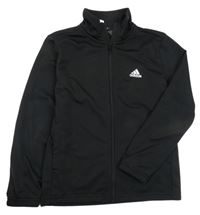 Černá funkční sportovní propínací mikina Adidas