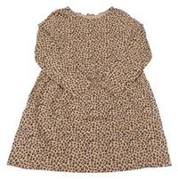 Béžovo-černé vzorované bavlněné šay H&M