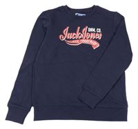 Tmavomodrá mikina s logem Jack & Jones