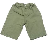 Khaki chino plátěné kraťasy PRIMARK